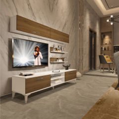 Decoraktiv Eko 5 Mdf Dvd Silver Tv Ünitesi Tv Sehpası