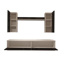 Decoraktiv Eko 5DB Mdf Std Tv Ünitesi Tv Sehpası Beyaz - Siyah