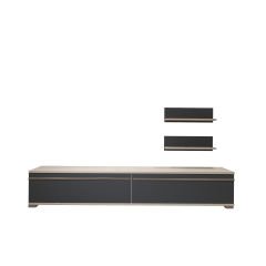 Decoraktiv Eko 4 Mdf Std Tv Ünitesi Tv Sehpası Beyaz - Antrasit