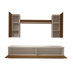 Decoraktiv Eko 5DB Mdf Std Tv Ünitesi Tv Sehpası Beyaz - Ceviz