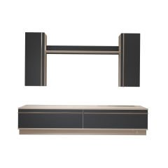 Decoraktiv Eko 5DB Mdf Std Tv Ünitesi Tv Sehpası Beyaz - Antrasit
