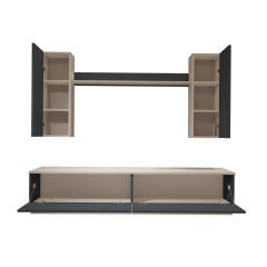 Decoraktiv Eko 5DB Mdf Std Tv Ünitesi Tv Sehpası Beyaz - Antrasit