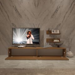 Decoraktiv Eko 4 Mdf Std Tv Ünitesi Tv Sehpası Ceviz