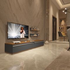 Decoraktiv Eko 4 Mdf Std Tv Ünitesi Tv Sehpası Ceviz - Antrasit