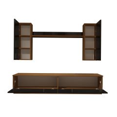 Decoraktiv Eko 5DB Mdf Std Tv Ünitesi Tv Sehpası Ceviz - Siyah