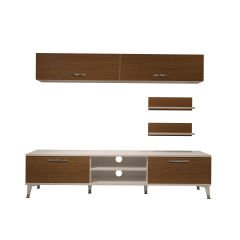 Decoraktiv Eko 5 Mdf Dvd Silver Tv Ünitesi Tv Sehpası Beyaz - Ceviz
