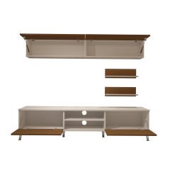 Decoraktiv Eko 5 Mdf Dvd Silver Tv Ünitesi Tv Sehpası Beyaz - Ceviz