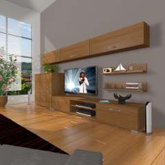Decoraktiv Eko 8 Mdf Dvd Tv Ünitesi Tv Sehpası Ceviz