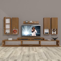 Decoraktiv Ekoflex 8DA Slm Tv Ünitesi Tv Sehpası Ceviz