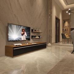 Decoraktiv Eko 4 Mdf Std Tv Ünitesi Tv Sehpası Ceviz - Siyah