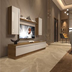 Decoraktiv Eko 5DB Mdf Std Tv Ünitesi Tv Sehpası Pera - Beyaz