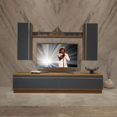 Decoraktiv Eko 5DB Mdf Std Tv Ünitesi Tv Sehpası Pera - Antrasit