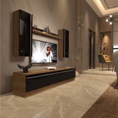 Decoraktiv Eko 5DB Mdf Std Tv Ünitesi Tv Sehpası Pera - Siyah