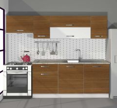 Decoraktiv Ekol 240 MDF Hazır Mutfak Dolabı Ceviz