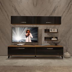 Decoraktiv Eko 5 Slm Std Silver Tv Ünitesi Tv Sehpası Ceviz - Siyah