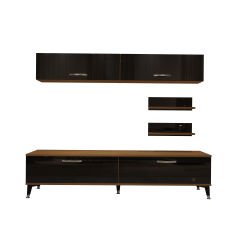 Decoraktiv Eko 5 Slm Std Silver Tv Ünitesi Tv Sehpası Ceviz - Siyah