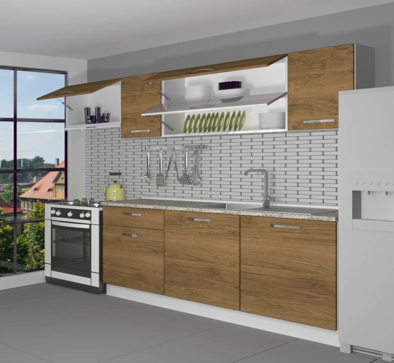 Decoraktiv Ekol 240 MDF Hazır Mutfak Dolabı Pera