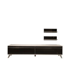 Decoraktiv Eko 4 Mdf Std Retro Tv Ünitesi Tv Sehpası Beyaz - Siyah