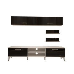 Decoraktiv Eko 5 Slm Dvd Silver Tv Ünitesi Tv Sehpası Beyaz - Siyah