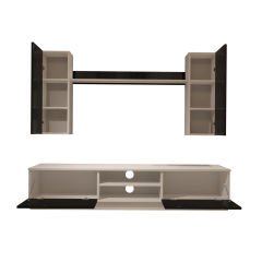 Decoraktiv Eko 5DB Mdf Dvd Tv Ünitesi Tv Sehpası Beyaz - Siyah
