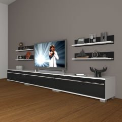 Decoraktiv Eko 270r Mdf Tv Ünitesi Tv Sehpası Beyaz - Siyah