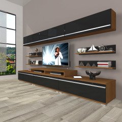Decoraktiv Ekoflex 8Y Mdf Tv Ünitesi Tv Sehpası Beyaz - Ceviz