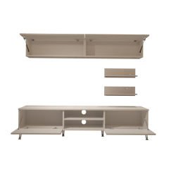 Decoraktiv Eko 5 Slm Dvd Silver Tv Ünitesi Tv Sehpası Parlak Beyaz