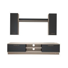 Decoraktiv Eko 5DB Mdf Dvd Tv Ünitesi Tv Sehpası Beyaz - Antrasit
