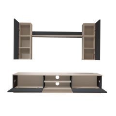 Decoraktiv Eko 5DB Mdf Dvd Tv Ünitesi Tv Sehpası Beyaz - Antrasit