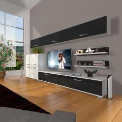 Decoraktiv Eko 8 Slm Std Tv Ünitesi Tv Sehpası Beyaz - Siyah