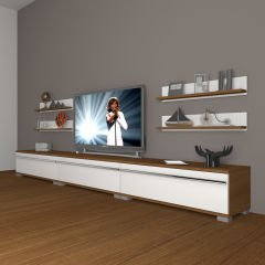 Decoraktiv Eko 270r Mdf Tv Ünitesi Tv Sehpası Ceviz - Beyaz