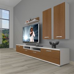 Decoraktiv Eko 5220D Slm Tv Ünitesi Tv Sehpası Beyaz - Ceviz