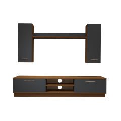 Decoraktiv Eko 5DB Mdf Dvd Tv Ünitesi Tv Sehpası Ceviz - Antrasit