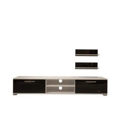 Decoraktiv Eko 4 Mdf Dvd Tv Ünitesi Tv Sehpası Beyaz - Siyah