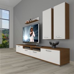 Decoraktiv Eko 5220D Slm Tv Ünitesi Tv Sehpası Ceviz - Beyaz