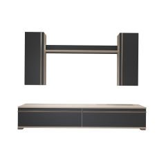 Decoraktiv Eko 5D Mdf Std Tv Ünitesi Tv Sehpası Beyaz - Antrasit