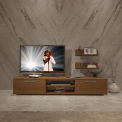 Decoraktiv Eko 4 Mdf Dvd Tv Ünitesi Tv Sehpası Ceviz