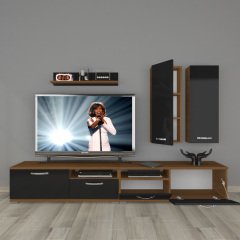 Decoraktiv Eko 5220D Slm Tv Ünitesi Tv Sehpası Ceviz - Siyah