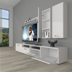 Decoraktiv Eko 5220D Slm Tv Ünitesi Tv Sehpası Parlak Beyaz