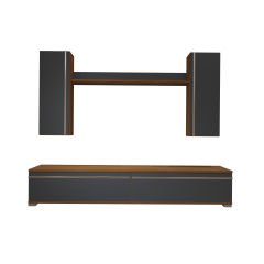 Decoraktiv Eko 5D Mdf Std Tv Ünitesi Tv Sehpası Ceviz - Antrasit