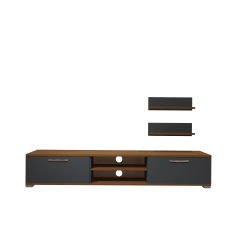 Decoraktiv Eko 4 Mdf Dvd Tv Ünitesi Tv Sehpası Ceviz - Antrasit
