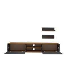 Decoraktiv Eko 4 Mdf Dvd Tv Ünitesi Tv Sehpası Ceviz - Antrasit
