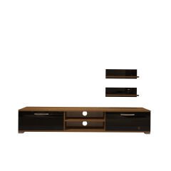 Decoraktiv Eko 4 Mdf Dvd Tv Ünitesi Tv Sehpası Ceviz - Siyah