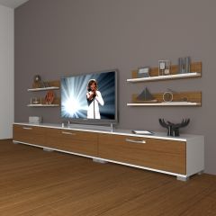 Decoraktiv Eko 270r Slm Tv Ünitesi Tv Sehpası Beyaz - Ceviz