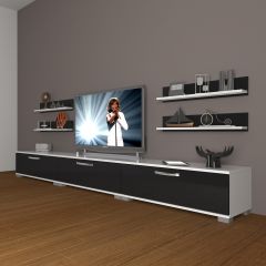 Decoraktiv Eko 270r Slm Tv Ünitesi Tv Sehpası Beyaz - Siyah