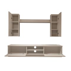Decoraktiv Eko 5DB Slm Dvd Tv Ünitesi Tv Sehpası Parlak Beyaz