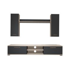 Decoraktiv Eko 5D Mdf Dvd Tv Ünitesi Tv Sehpası Beyaz - Antrasit