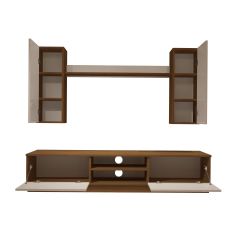 Decoraktiv Eko 5DB Slm Dvd Tv Ünitesi Tv Sehpası Ceviz - Beyaz