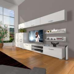 Decoraktiv Eko 8 Slm Dvd Tv Ünitesi Tv Sehpası Parlak Beyaz