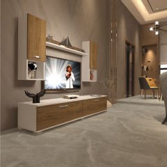 Decoraktiv Eko 5DA Mdf Std Tv Ünitesi Tv Sehpası Beyaz - Pera